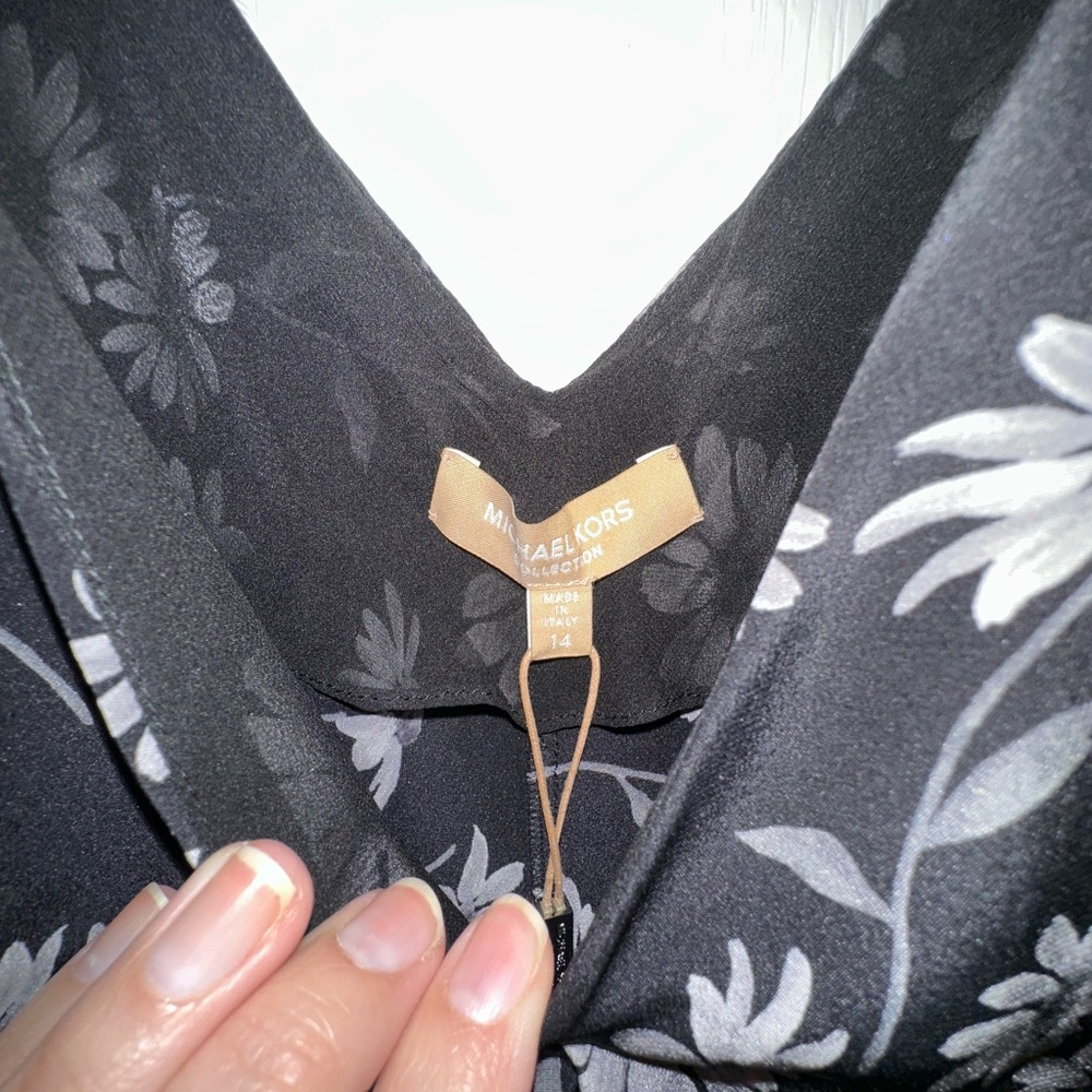Michael Kors Collection Daisy Silk Crepe De Chine Handkerchief Slip Dress - Picture 6 of 10